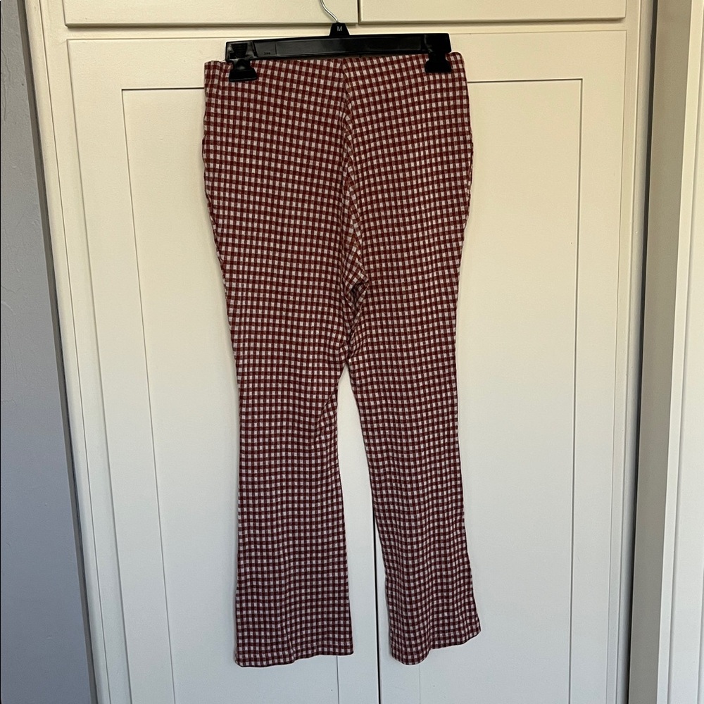 Rust Gingham Pants - image 4